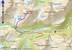 Mapa so zákresom lyžiarskej túry z Berillstolen na Nonstinden