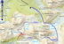 Mapa so zákresom lyžiarskej túry Mittetdalen - Satevatnet - Sata - Ljosadalen - Ljosavatnet - Knollskaret - Langadalen - Masvatnet - Masskaret - Mittetdalen
