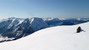 Z Mjolvafjelletu lyžujem plytkými pláňami hrebeňa Romsdalseggen smerom nad Mjolvarennu