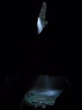 Vodopádova sieň v jaskyniach Trollkyrkje
