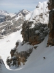 Jirko pri lyžovaní v širokej spodnej časti kuloára