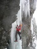 Pekný ľadík Krkavec (II/4+) v Žiarskej doline