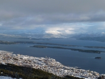 Mesto Molde na brehoch Moldefjorden